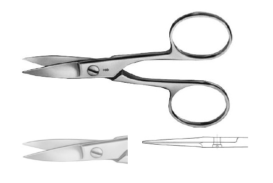 Ножиці для нігтів прямі 90 мм